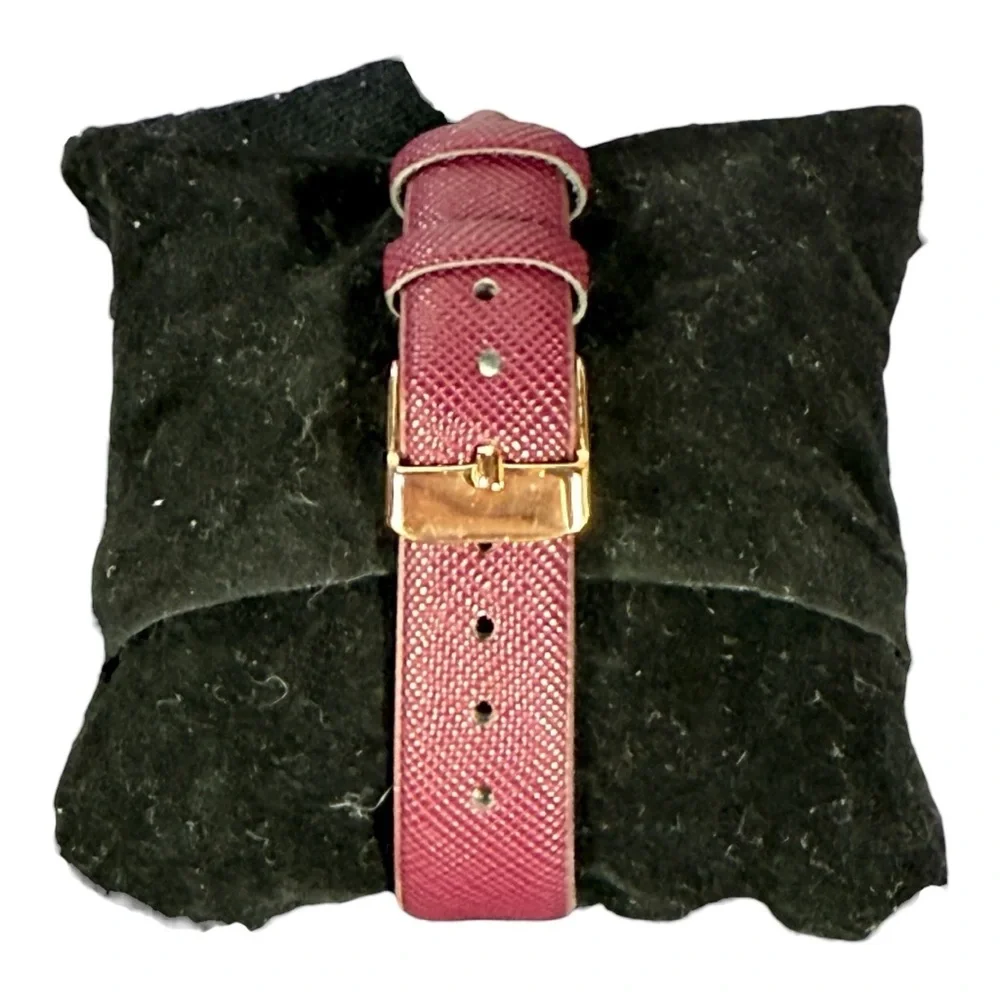 Kessaris Burgundy Rhinestone Watch | New Battery‎ | NWT